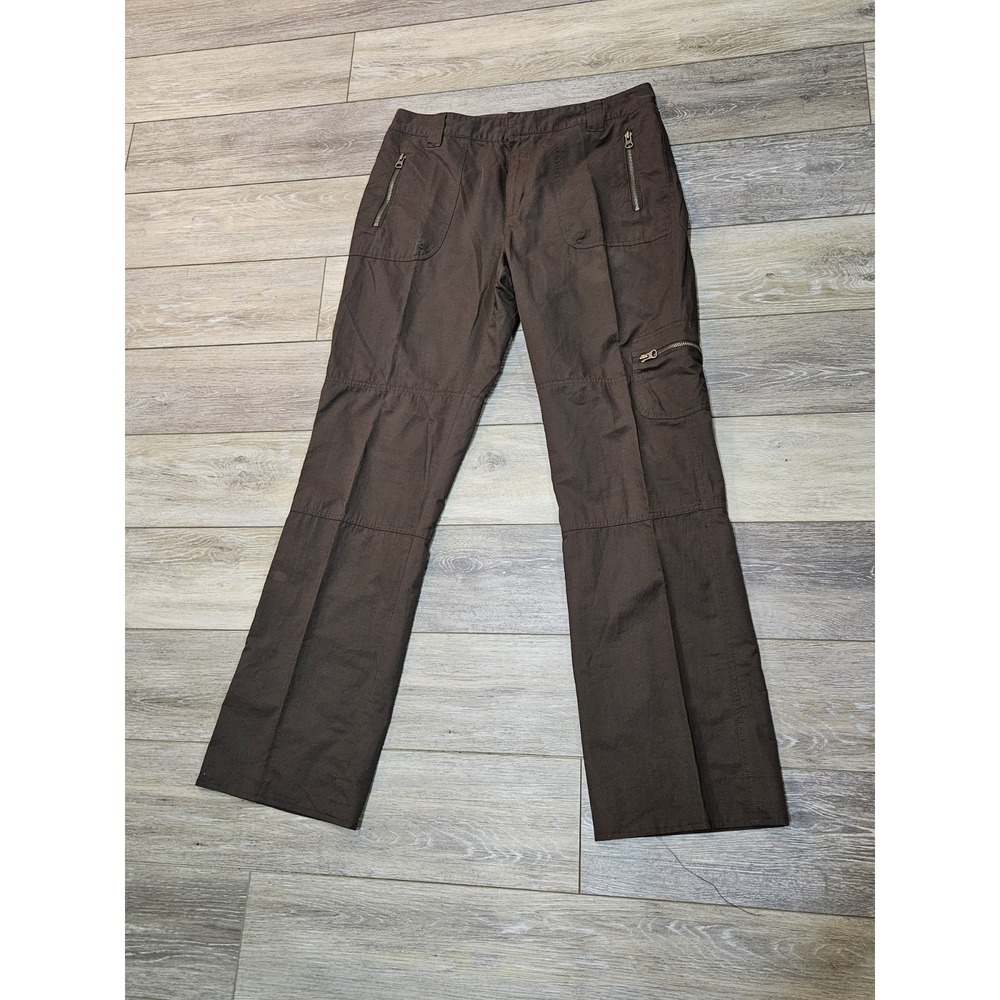 Lauren Ralph Lauren Chocolate Brown Cargo Pants Womens Size 12 Pockets Excellent